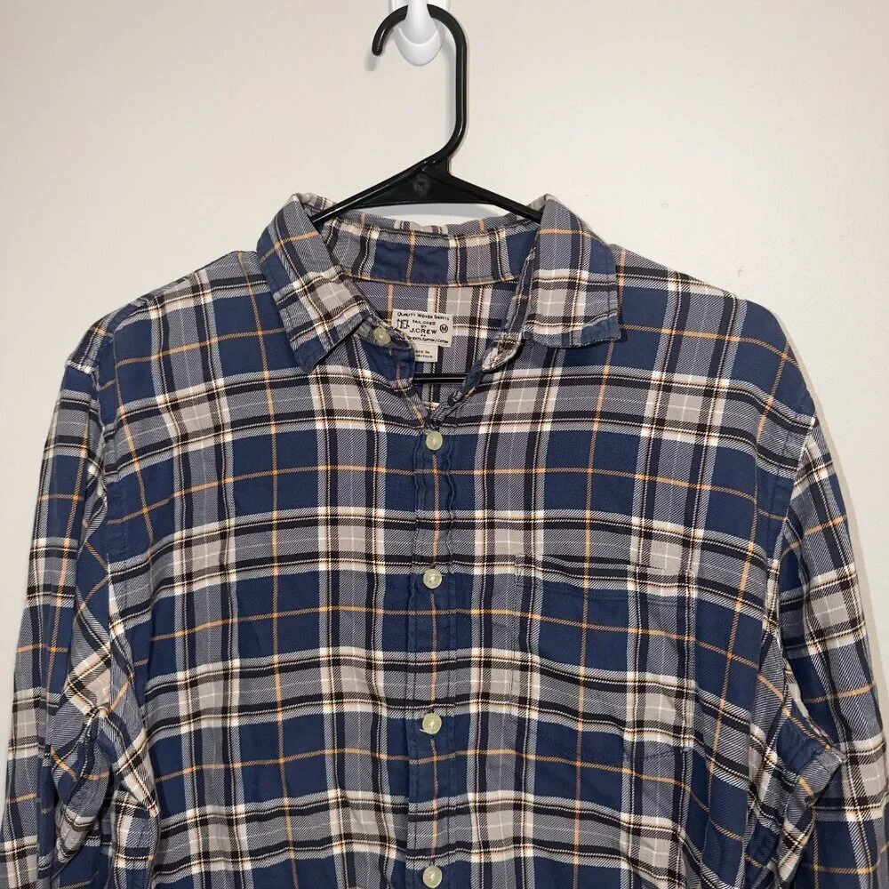 J.Crew Men’s Button Up Shirt Size Medium Long Sleeve Plaid